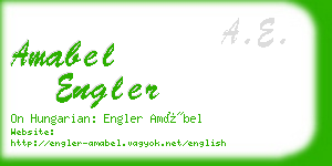amabel engler business card